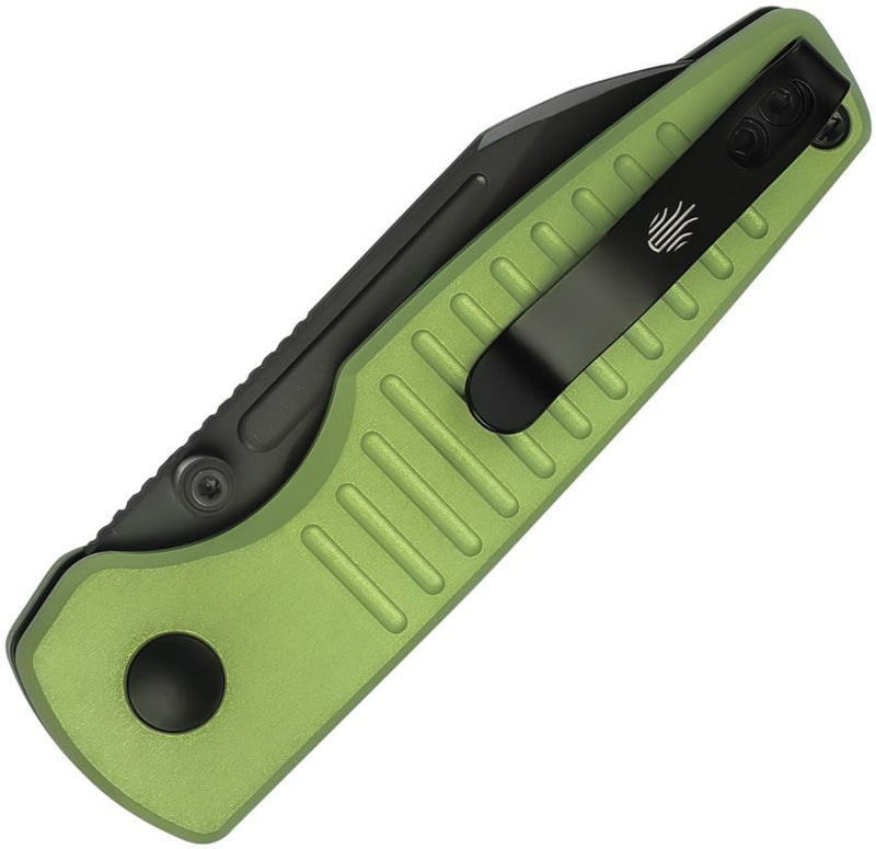 Kizer Parakeet Button Lock GrnAL Folding Knife [V2706A5]