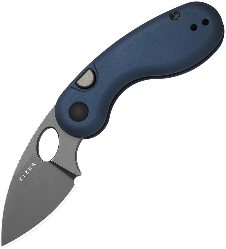Kizer Microbe Button Linerlock Blue Folding Knife [V2742A1]