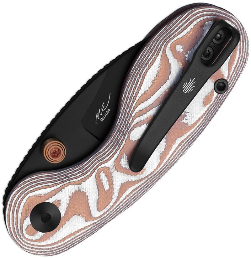 Kizer Microbe Button Linerlock Cop Folding Knife [V2742A12]