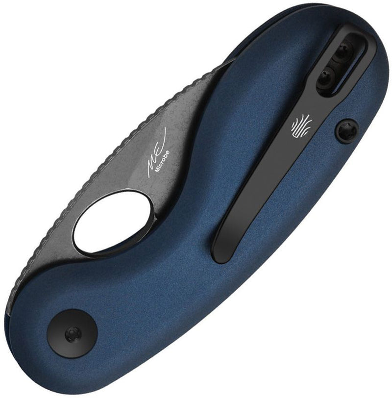 Kizer Microbe Button Linerlock Blue Folding Knife [V2742A1]