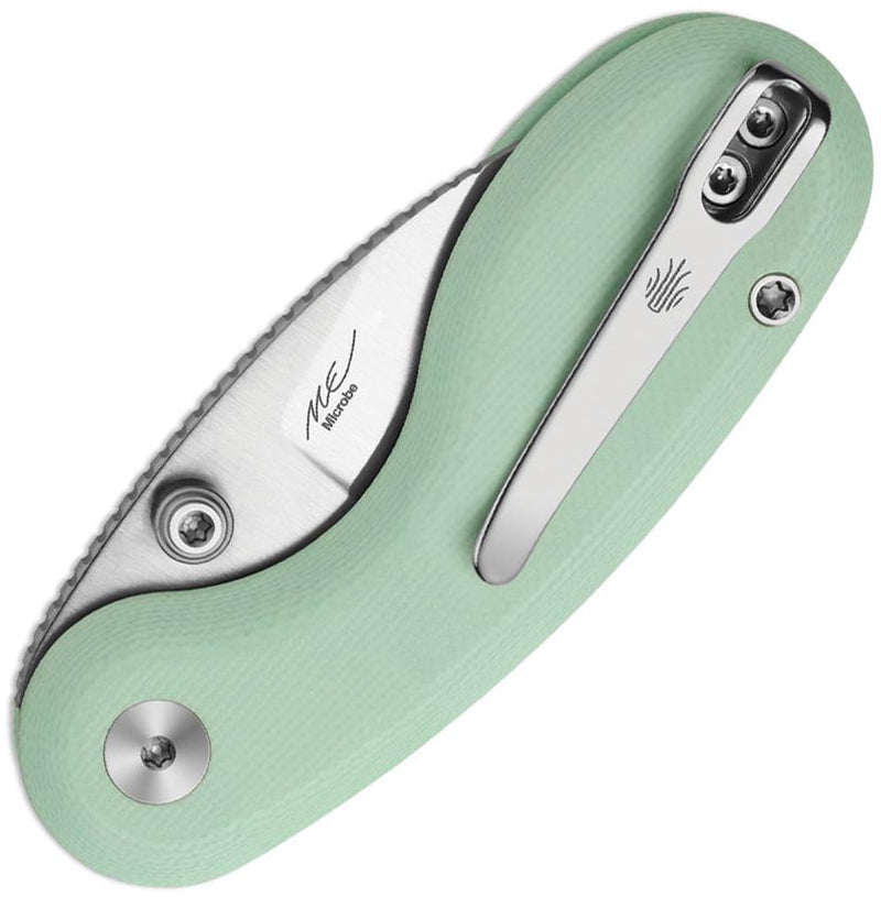 Kizer Microbe Button Linerlock Grn Folding Knife [V2742A4]