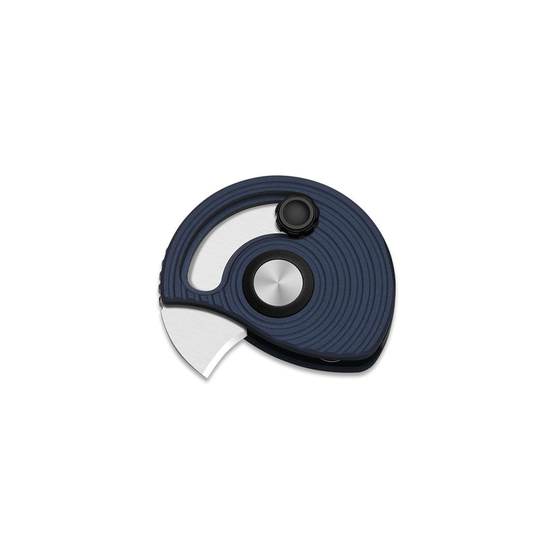 Kizer Snail-trail Blue Aluminum (0.42" Satin AEB-L) Folding Knife [V2757A2] - product view 5