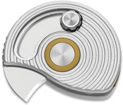 Kizer Snail-trail Silver Aluminum (0.42" Satin AEB-L) Folding Knife [V2757A3] - product view 1