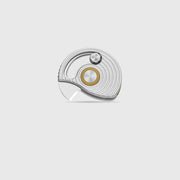 Kizer Snail-trail Silver Aluminum (0.42" Satin AEB-L) Folding Knife [V2757A3] - product view 4