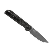 Kizer Begleiter 2.9 Black & White vortex pattern micarta (2.97" Gray PVD Coating & Stonewashed BD1N) Folding Knife [V3458.2BDA2] - product view 6