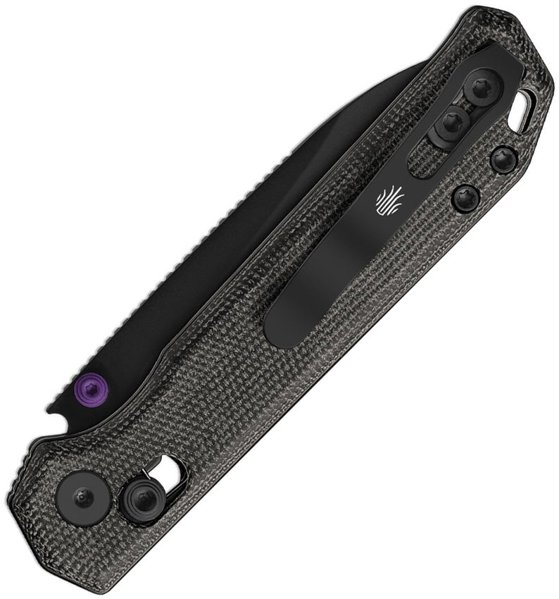 Kizer Begleiter 2.9 Black Norplex UltreX™ Micarta (2.97" Black PVD Coating BD1N) Folding Knife [V3458.2CDA1] - product view 2