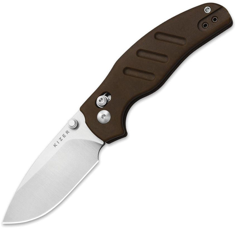 Kizer C01C 2.9 Clutch Lock Brown Folding Knife [V3488.29CDA1]