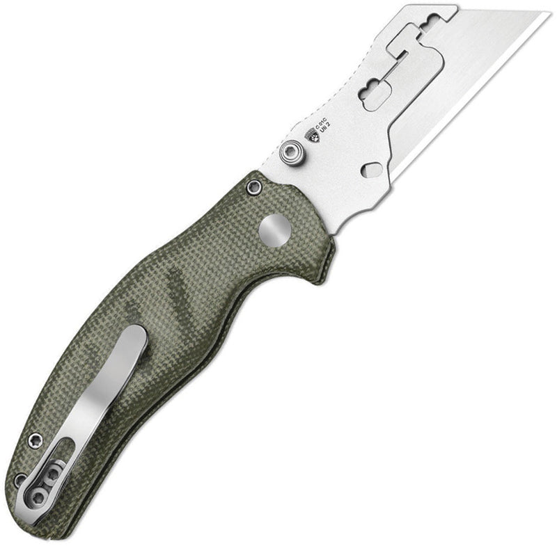 Kizer C01C Uti 2 Green Micarta 5Cr15MoV Utility Knife [V348829JNA1] - product view 3