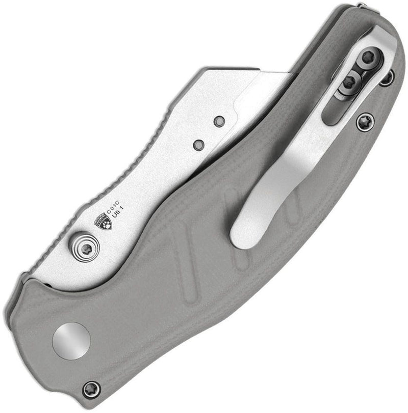 Kizer C01C Uti 1 Button Lock Gray Folding Knife [V3488.29JSA1]