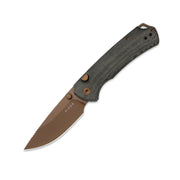Kizer T1 BD Gray Norplex UltreX™ Micarta (3.20" Sunset Metal PVD + Stonewashed Nitro-V) Folding Knife [V34902BA2] - product view 6