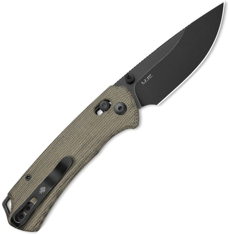 Kizer T1 CD Button Lock Green Folding Knife [V34902CA1]