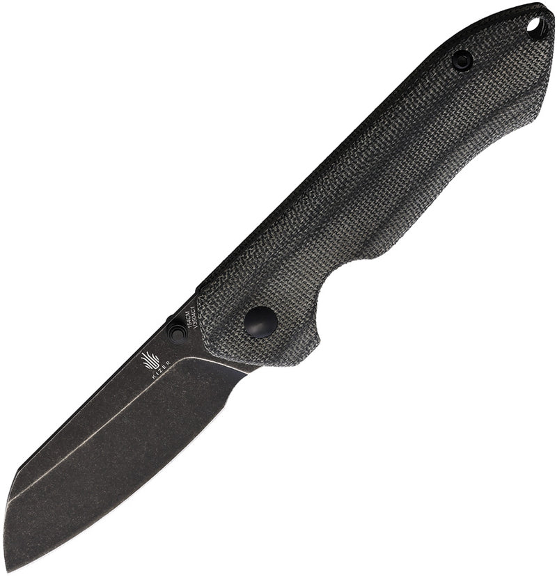 Kizer Guru Black Micarta (3.00" 154CM stainless) Folding Knife [V3504C1] - product view 1