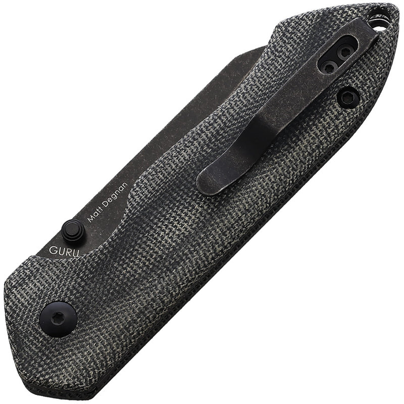 Kizer Guru Black Micarta (3.00" 154CM stainless) Folding Knife [V3504C1] - product view 2