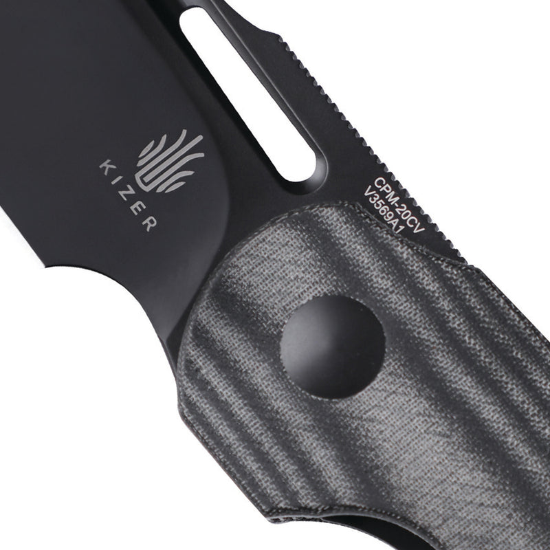 Kizer October Micarta (3.00" CPM-20CV stainless) Folding Knife [V3569A1] - product view 5
