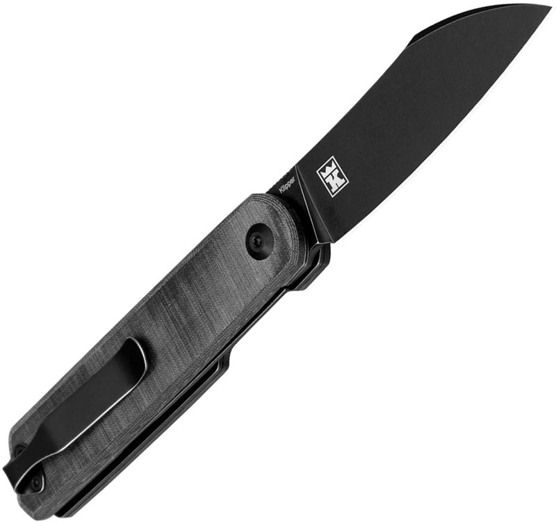Kizer Klipper Black Micarta (3.13" 154CM stainless) Folding Knife [ V3580C2] - product view 4