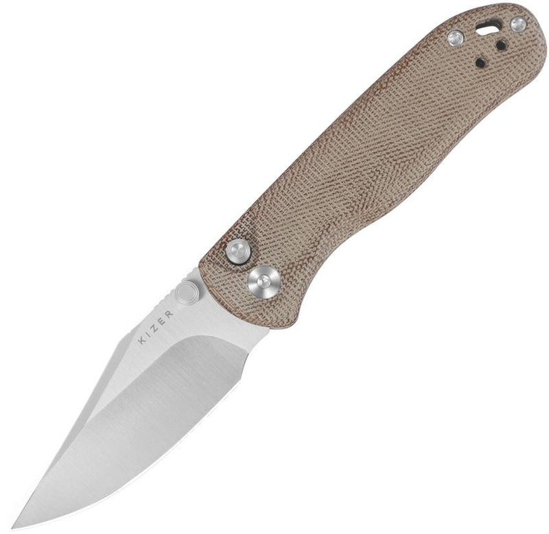 Kizer Drop Bear 2 Button Lock Folding Knife [V3619.2CC1]