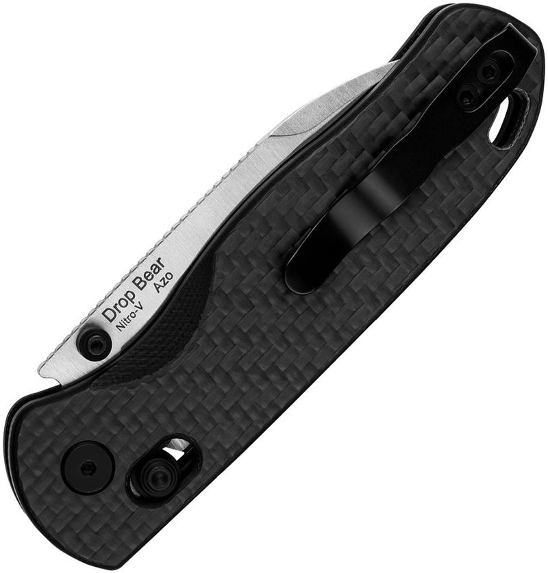 Kizer Drop Bear Clutch Lock CF Folding Knife [V3641A3]