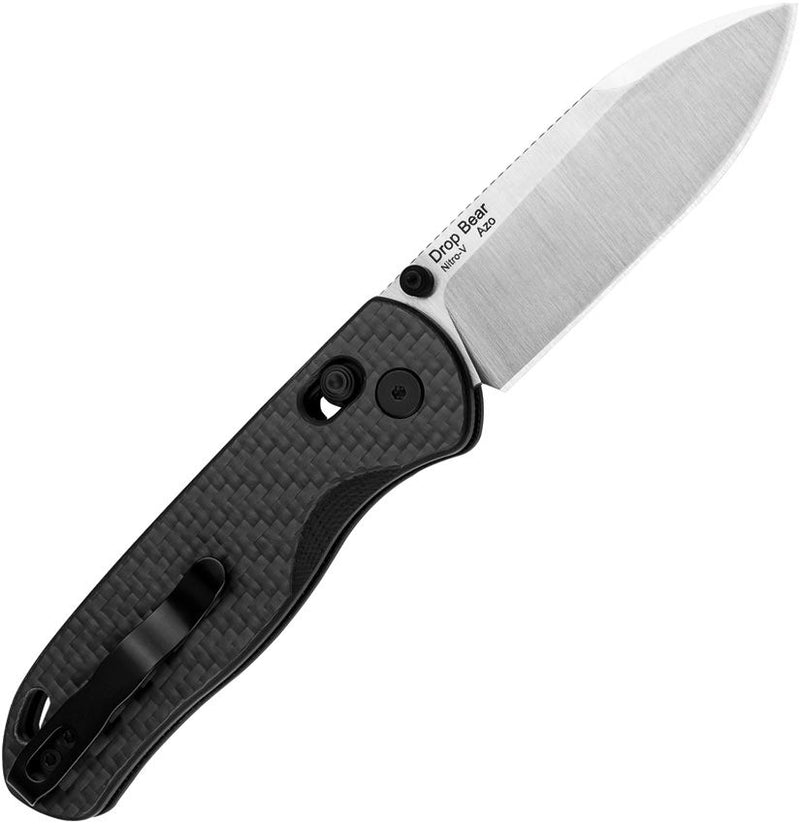 Kizer Drop Bear Clutch Lock CF Folding Knife [V3641A3]