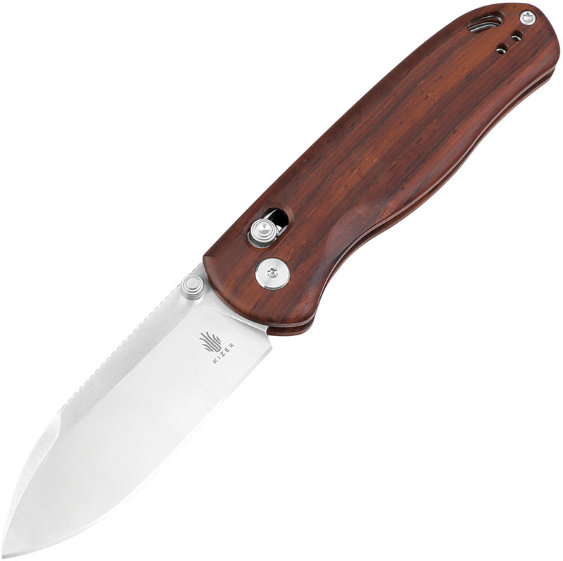 Kizer Drop Bear Clutch Lock Rosewd Rosewood (3.00" Nitro V steel) Folding Knife [V3641A6] - product view 1