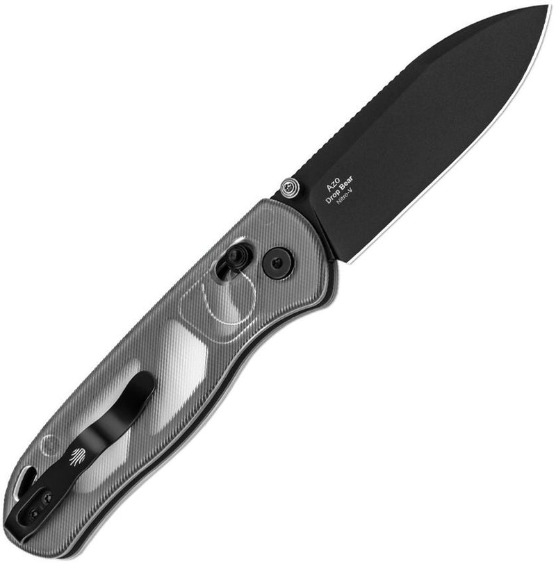 Kizer Drop Bear Clutch Lock Clear Folding Knife [V3619A9]