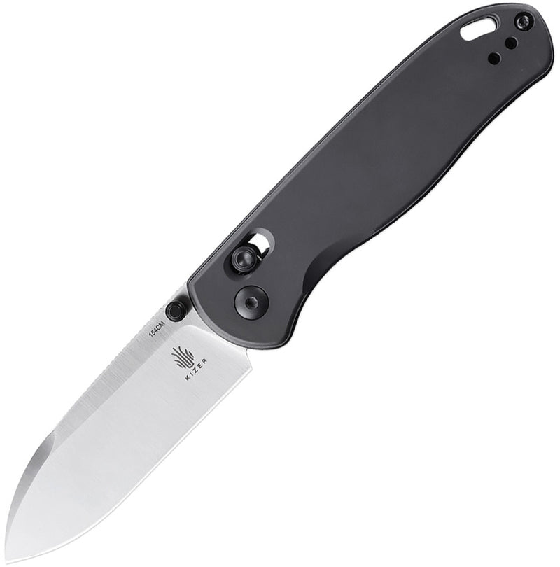 Kizer Drop Bear® Gunmetal Aluminum 154CM Folding Knife [V3619C1] - product view 1