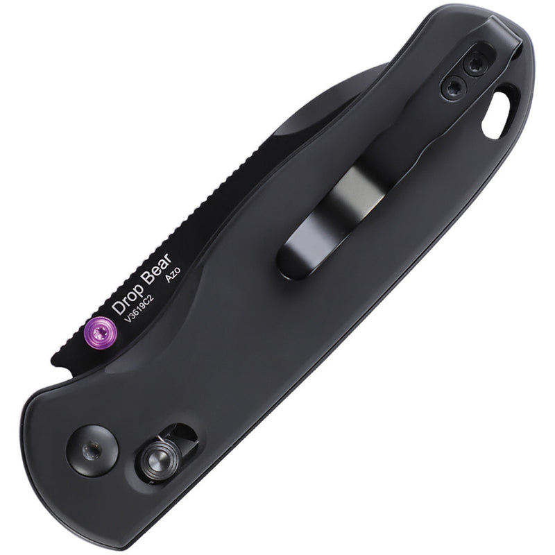 Kizer Drop Bear Black Aluminum (2.97" 154CM) Folding Knife [V3619C2] - product view 2
