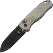 Kizer Drop Bear Green Micarta (2.99" 154CM) Folding Knife [ V3619C4] - product view 1