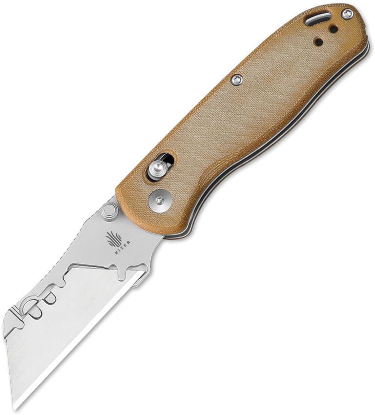 Kizer Drop Bear Utility Clutch Lock Folding Knife [V3619JA7]