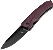 Kizer Agressor 154CM Burgundy Richlite Linerlock [V3629A1] - product view 1