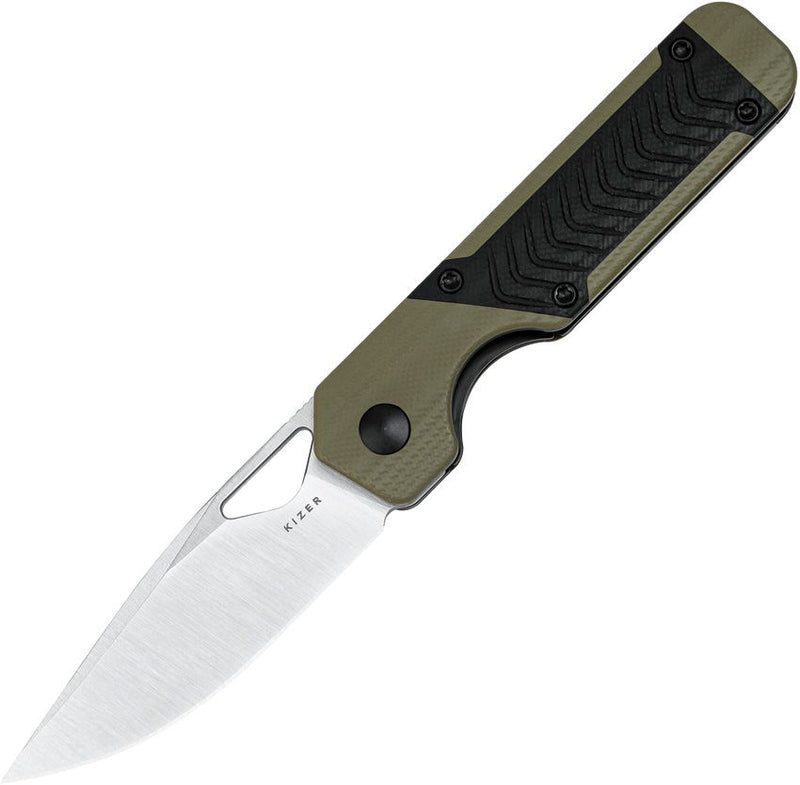 Kizer Mini Militaw Framelock Green Folding Knife [V3634SA6]