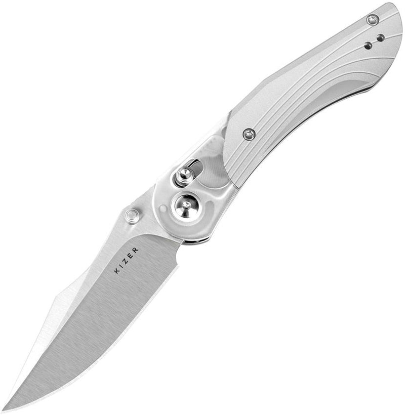 Kizer Mini Mystic Clutch Lock Gray Folding Knife [V3636A1]