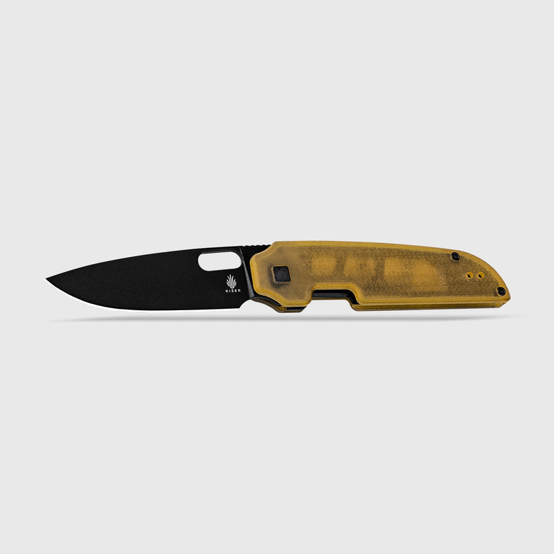 Kizer Varatas Yellow PEI (3.24" 154CM) Folding Knife [V3637C1] - product view 6