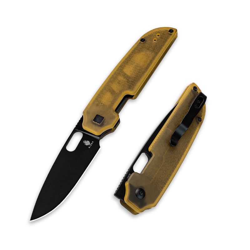Kizer Varatas Yellow PEI (3.24" 154CM) Folding Knife [V3637C1] - product view 7