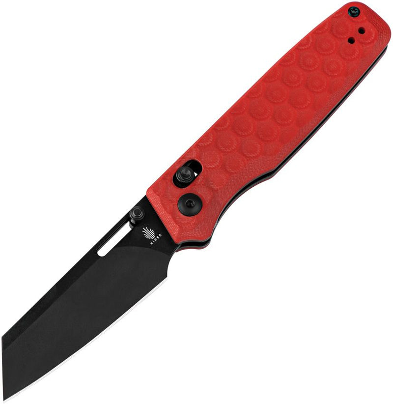 Kizer Task Clutch Lock Red Folding Knife [V3641A2]