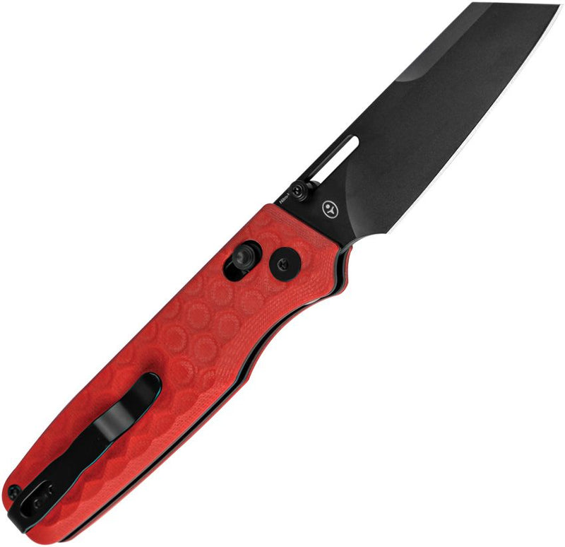 Kizer Task Clutch Lock Red Folding Knife [V3641A2]