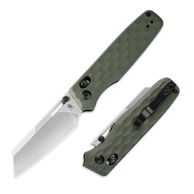 Kizer Task Green G10 (3.04" 154CM) Folding Knife [ V3641C3] - product view 7