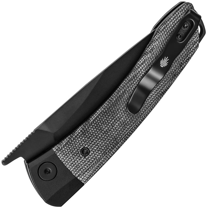 Kizer Mini Momo Black Aluminum+Micarta (3.20" 154CM) Folding Knife [V3663C2] - product view 2