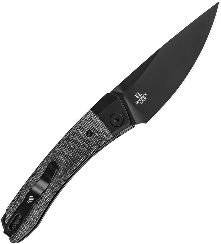 Kizer Mini Momo Black Aluminum+Micarta (3.20" 154CM) Folding Knife [V3663C2] - product view 3