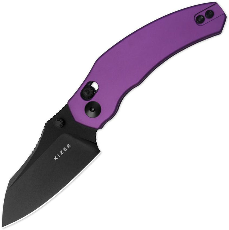 Kizer Mini Bulldog Clutch Lock Purpl Folding Knife [V3672SA1]