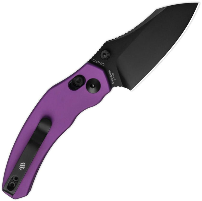 Kizer Mini Bulldog Clutch Lock Purpl Folding Knife [V3672SA1]