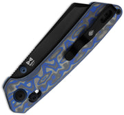 Kizer Madrac Multicolored Micarta With Vortex Pattern (3.06" Black Stonewashed Nitro-V) Folding Knife [V3693A4] - product view 2