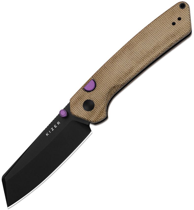 Kizer Madrac Button Linerlock Norpl Folding Knife [V3693BSA1]