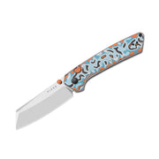 Kizer Madrac Multicolored Vortex Pattern Micarta (3.05" Satin 14C28N) Folding Knife [V3693BSA2] - product view 5