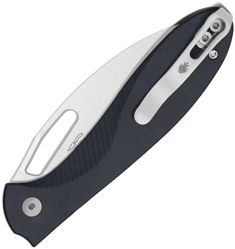 Kizer Masu Button Linerlock Blue Can Folding Knife [V3697A1]