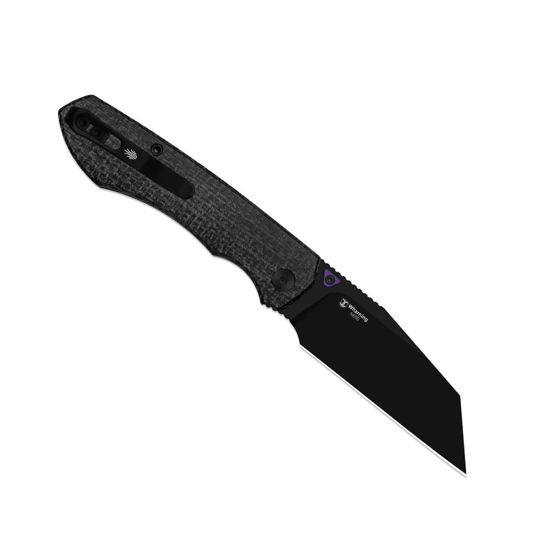 Kizer Wharning Button Linerlock Mic Folding Knife [V3738BW1] — view 6