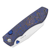 Kizer Wharning Button Linerlock Mic Folding Knife [V3738BW2] — view 7