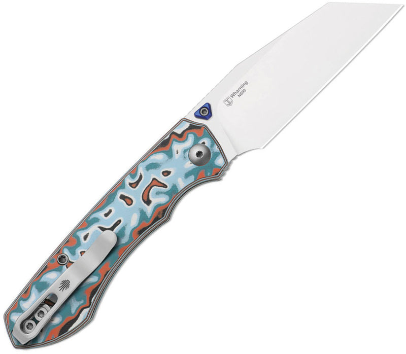 Kizer Wharning Button Linerlock Mic Folding Knife [V3738BW4] — view 3