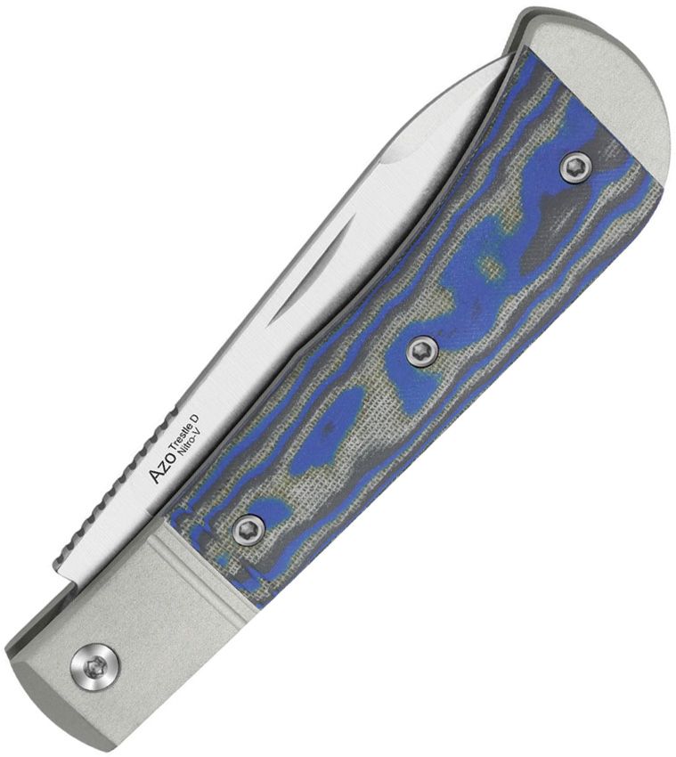 Kizer Trestle D Slip Joint Blue Folding Knife [V3760A2]