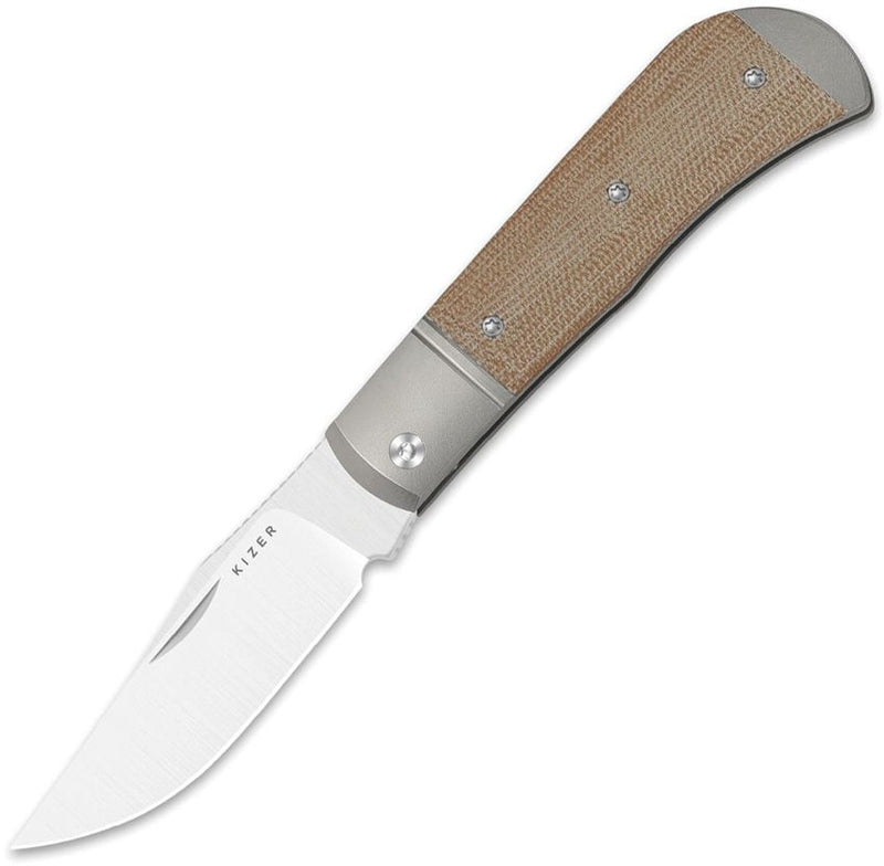 Kizer Trestle Slip Joint Micarta Folding Knife [V3761A1]