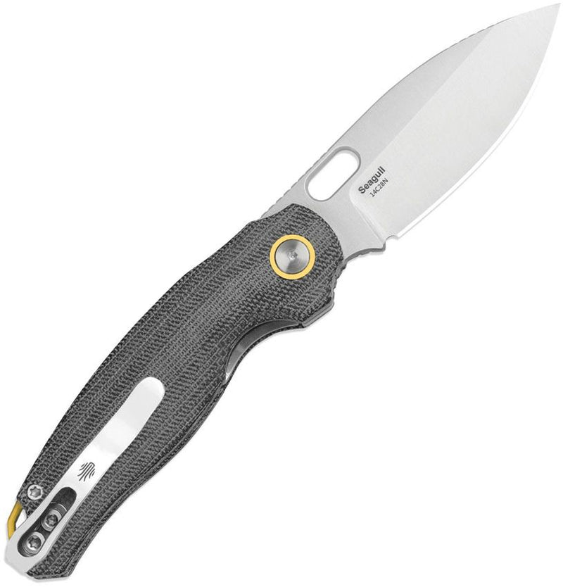 Kizer Seagull Linerlock Blk Mic Folding Knife [V3770A1]